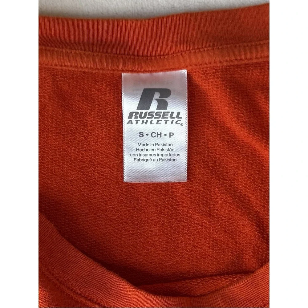 Russel Orange 'Illinois' Crewneck Sweatshirt Size‎ Small